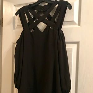 Venus Black open shoulder dress